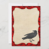 ヴィンテージゴシックハローウィンパーティ招待状 招待状 (裏面)