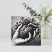 ヴィンテージゴシックハートバレンタインレトロ恐怖 カード (スタンド正面)