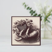 ヴィンテージゴシックハートバレンタイン レトロホラー カード (スタンド正面)