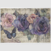 ヴィンテージゴシックバラと蝶フローラの切り離 薄葉紙 (正面)