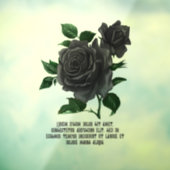 ヴィンテージゴシックバラ パーソナライズされた ウィンドウサイン (シート3)