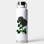 ヴィンテージゴシックバラ パーソナライズされた ウォーターボトル (背面)