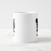 ヴィンテージゴシックバラ パーソナライズされた ジャンボコーヒーマグカップ (正面)