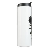 ヴィンテージゴシックバラ パーソナライズされた タンブラー (回転左)