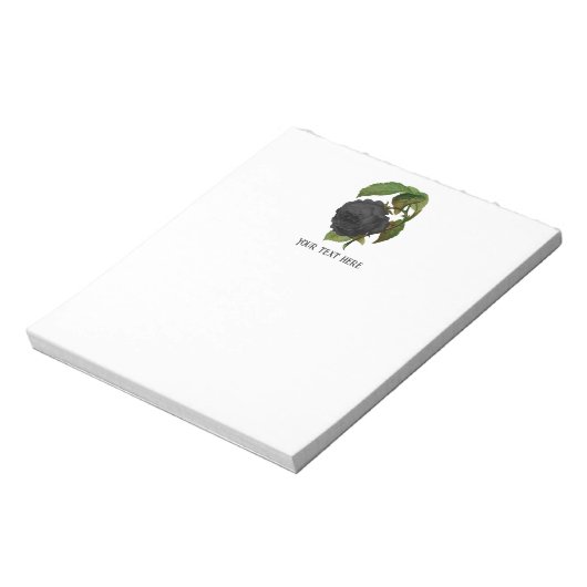 ヴィンテージゴシックバラ パーソナライズされた ノートパッド (回転)