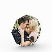 ヴィンテージゴシックバラ パーソナライズされた フォトブロック (左)