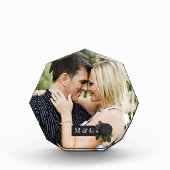 ヴィンテージゴシックバラ パーソナライズされた フォトブロック (正面)