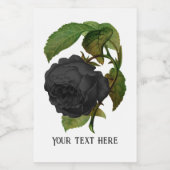 ヴィンテージゴシックバラ パーソナライズされた フードラベル (シングルラベル)