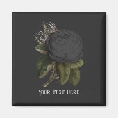 ヴィンテージゴシックバラ パーソナライズされた マグネット (正面)