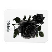 ヴィンテージゴシックバラ パーソナライズされた マグネット (横)