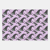 ヴィンテージゴシックパンプキンウィッチハットハロウィーンギフト ラッピングペーパーシート (正面2)