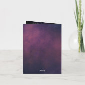 ヴィンテージゴシックパープルダークフローラ ノートカード (裏面)