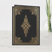 ヴィンテージゴシックビクトリアン金ゴールド結婚ズ プログラム (裏面)