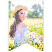 ヴィンテージゴシックピンクローズスケルトンブライダルシャワー バンティングフラッグ (第2の旗)