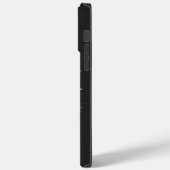 ヴィンテージゴシックブラックとゴールドの花柄スケルトン Case-Mate iPhoneケース (裏面 / 左)