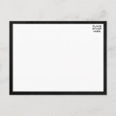 ヴィンテージゴシックブラックチャルクボードブライダルシャワー インビテーションポストカード (裏面)