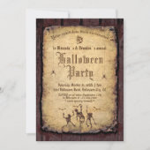 ヴィンテージゴシックブロディハローウィンパーティ 招待状 (正面)