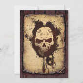 ヴィンテージゴシックブロディハローウィンパーティ 招待状 (裏面)