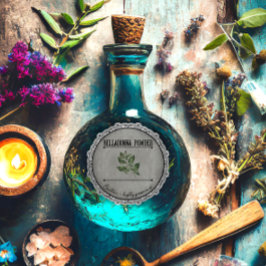 ヴィンテージゴシックベラドンナポーションカスタムハロウィーン シール