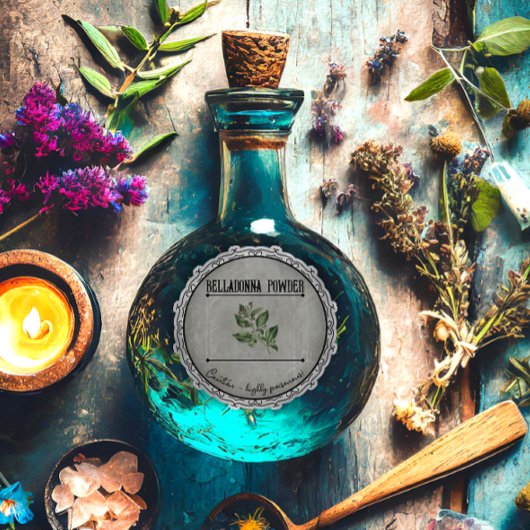 ヴィンテージゴシックベラドンナポーションカスタムハロウィーン シール