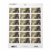 ヴィンテージゴシックポションハロウィーン差出人住所 ラベル (フルシート)