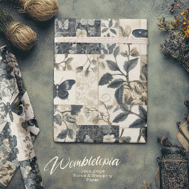 ヴィンテージゴシックモスコラージハロウィーン ラッピングペーパー