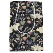 ヴィンテージゴシックモスフローラハロウィーン ミディアムペーパーバッグ (正面)