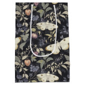 ヴィンテージゴシックモスフローラハロウィーン ミディアムペーパーバッグ (裏面)