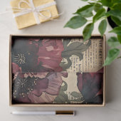 ヴィンテージゴシックモス&レッドポピー植物園 薄葉紙 (ギフト)