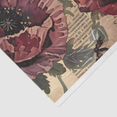 ヴィンテージゴシックモス&レッドポピー植物園 薄葉紙 (詳細)