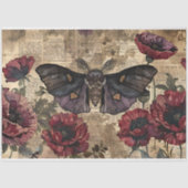 ヴィンテージゴシックモス&レッドポピー植物園 薄葉紙 (正面)