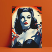 ヴィンテージゴシックヴァンパイアウーマン ポストカード