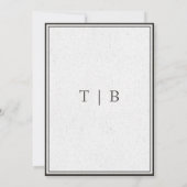 ヴィンテージゴシック中世ガルゴイ縁どル結婚ズ 招待状 (裏面)