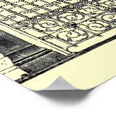 ヴィンテージゴシック塀とゲートポスター ポスター (角)