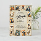 ヴィンテージゴシック大人ハロウィンパーティー 招待状 (スタンド正面)