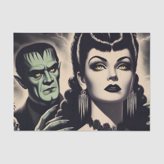 ヴィンテージゴシック女性 薄葉紙 (正面)