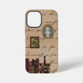 ヴィンテージゴシック暗色アカデミアナージュ iPhoneケース (裏面)