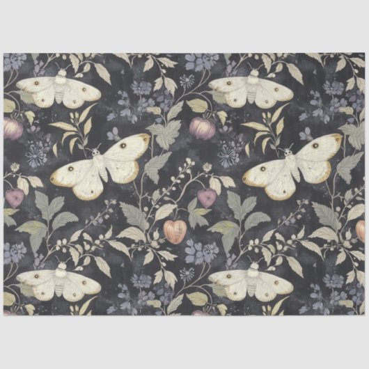 ヴィンテージゴシック植物性モスハロウィーンデクページ 薄葉紙 (正面)