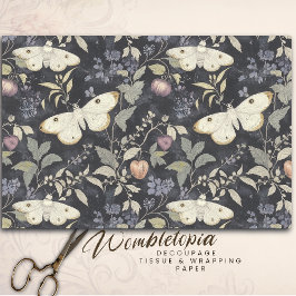 ヴィンテージゴシック植物性モスハロウィーンデクページ 薄葉紙