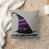 ヴィンテージゴシック様式のハロウィーンの魔帽 クッション (ブランケット)