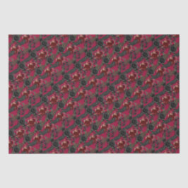 ヴィンテージゴシック様式のラヴェンスとバラダークレッド 薄葉紙