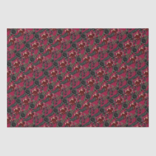 ヴィンテージゴシック様式のラヴェンスとバラダークレッド 薄葉紙 (正面)