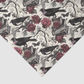 ヴィンテージゴシック様式のラヴェンス、バラ、書籍 薄葉紙 (詳細)