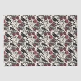 ヴィンテージゴシック様式のラヴェンス、バラ、書籍 薄葉紙