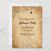 ヴィンテージゴシック様式の不気味なハロウィーン 招待状 (正面)