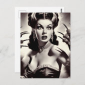 ヴィンテージゴシック様式の吸血鬼 ポストカード (正面/裏面)