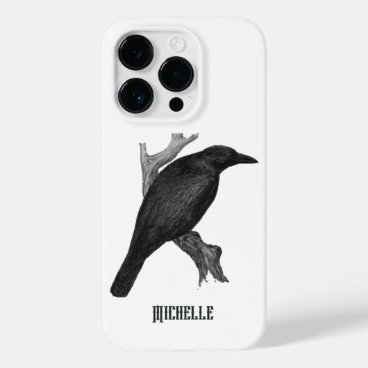 ヴィンテージゴシック様式の黒Ravenケース – メイトiPhoneケース Case-Mate iPhoneケース (裏面)