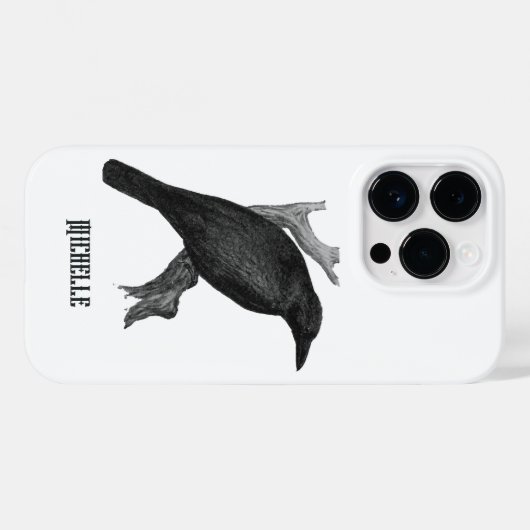 ヴィンテージゴシック様式の黒Ravenケース – メイトiPhoneケース Case-Mate iPhoneケース (裏面 (横))