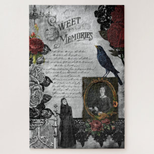 ヴィンテージゴシック様式ハロウィーンウィドエフエメラ ジグソーパズル