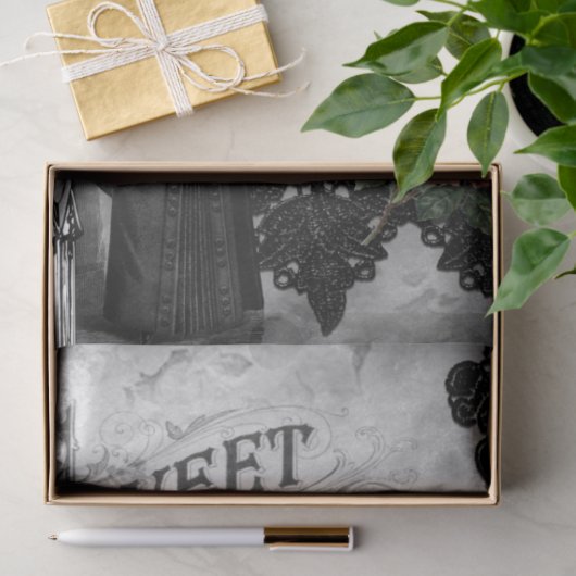 ヴィンテージゴシック様式ハロウィーンウィドエフエメラ 薄葉紙 (ギフト)